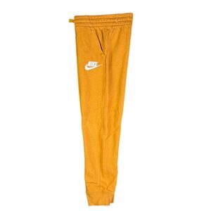 Nike Sportswear NSW Club Fleece Jogger Sweatpants Gold Orange‎ Kids Youth Small